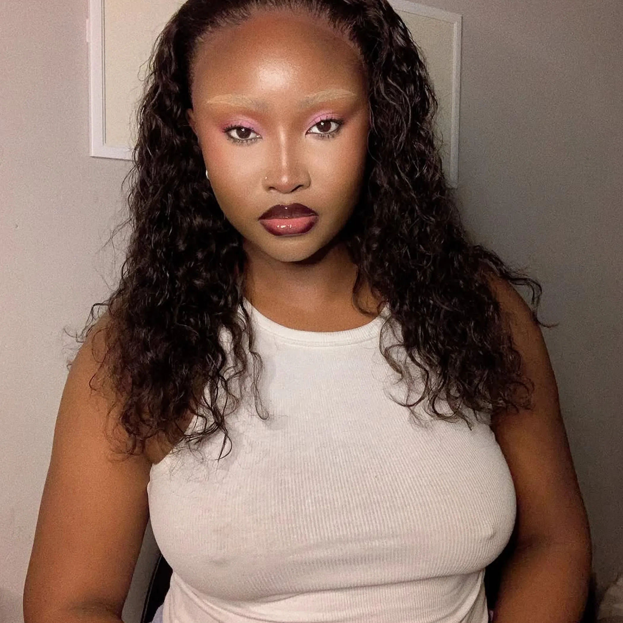 selfie with visible eyebrows